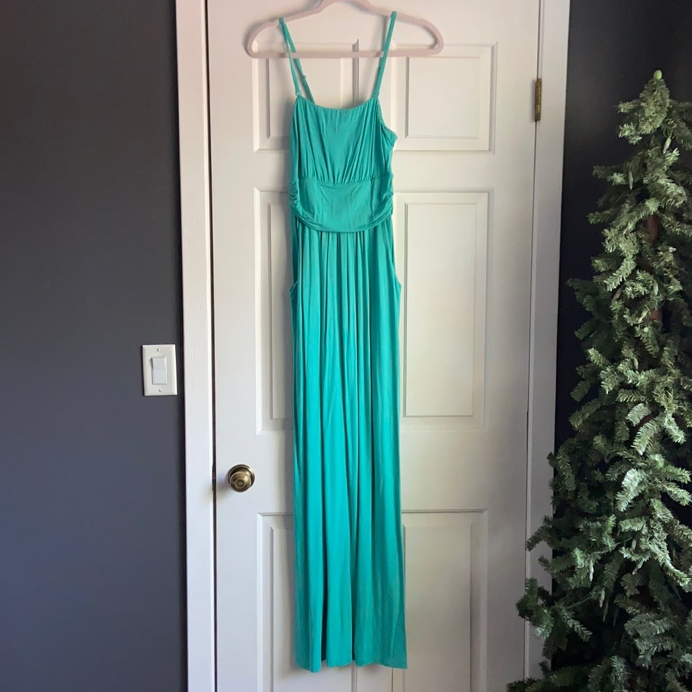 Cynthia Rowley teal maxi dress